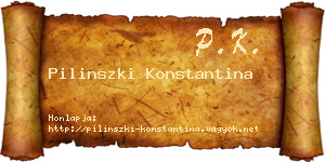 Pilinszki Konstantina névjegykártya
